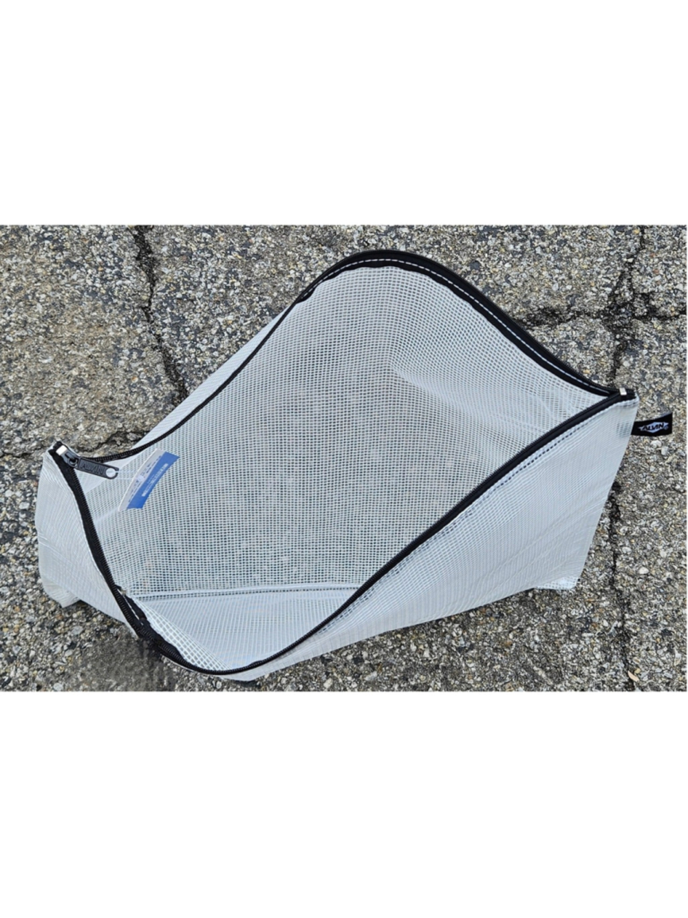 Alvin NB1216 PVC Mesh Pouch Bag Organizer Zippered Clear & Black 12" x 16" NWT - Picture 3 of 5